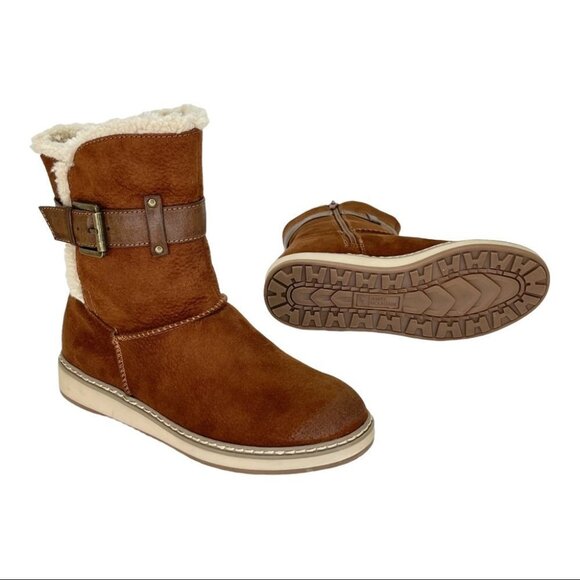 White Mountain Taite Brown Faux Leather Womens Ankle Boots Size 5.5M - Picture 12 of 13